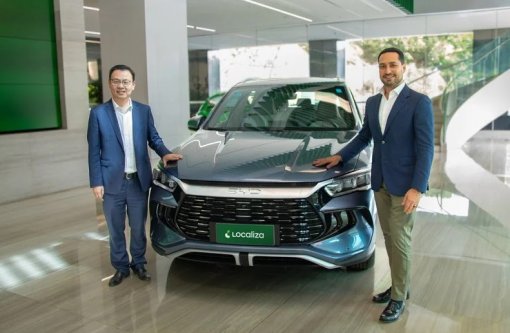 BYD vende 10 mil carros para a Localiza